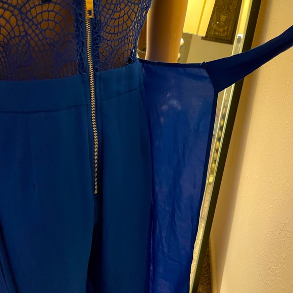 Royal Blue pants jumpsuit 🧿 with lace upper body - Picture 9 of 9